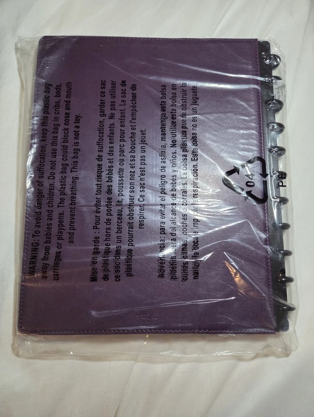 TUL Purple Discbound Notebook – Genuine Leather Cover